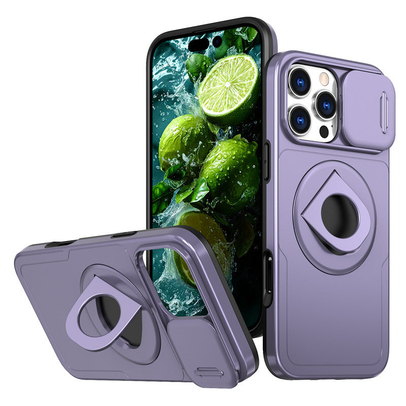 iPhone 15 Pro Max  Magnetic Rotatable Kickstand & Slide Camera Cover (Compatible with MagSafe）