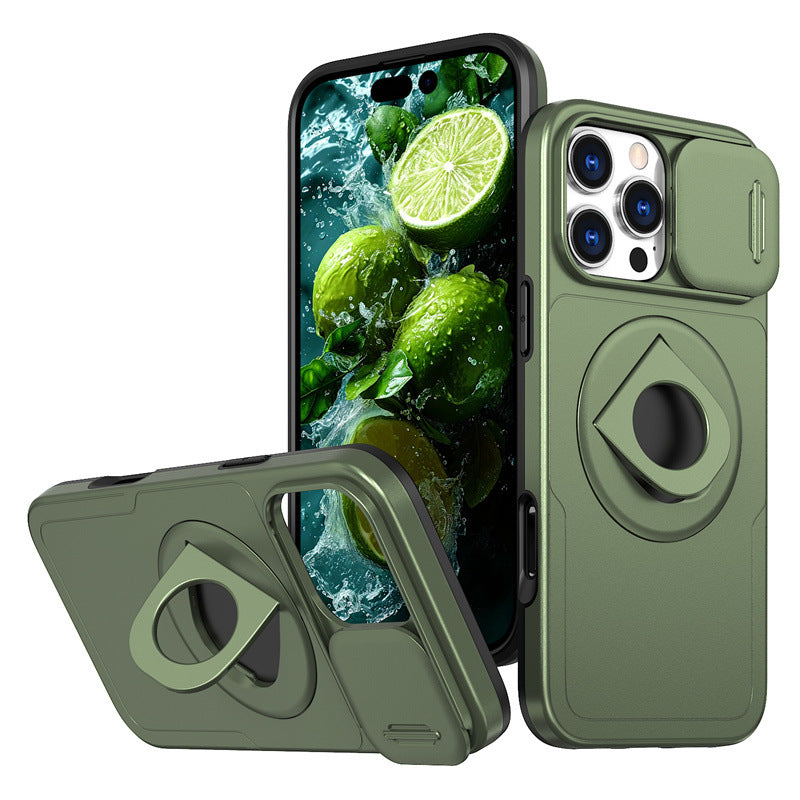 iPhone 15 Pro Max  Magnetic Rotatable Kickstand & Slide Camera Cover (Compatible with MagSafe）