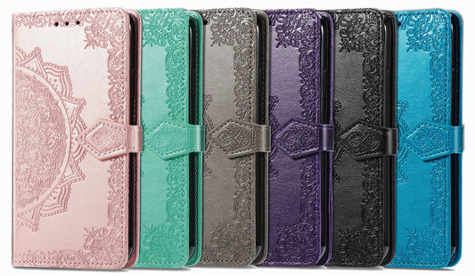 Flower Flip Leather Wallet Cases 15