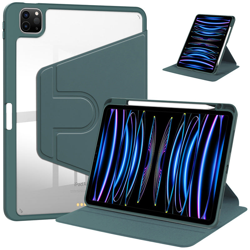 iPad Clear Back Protection Case  360 Rotation TT8