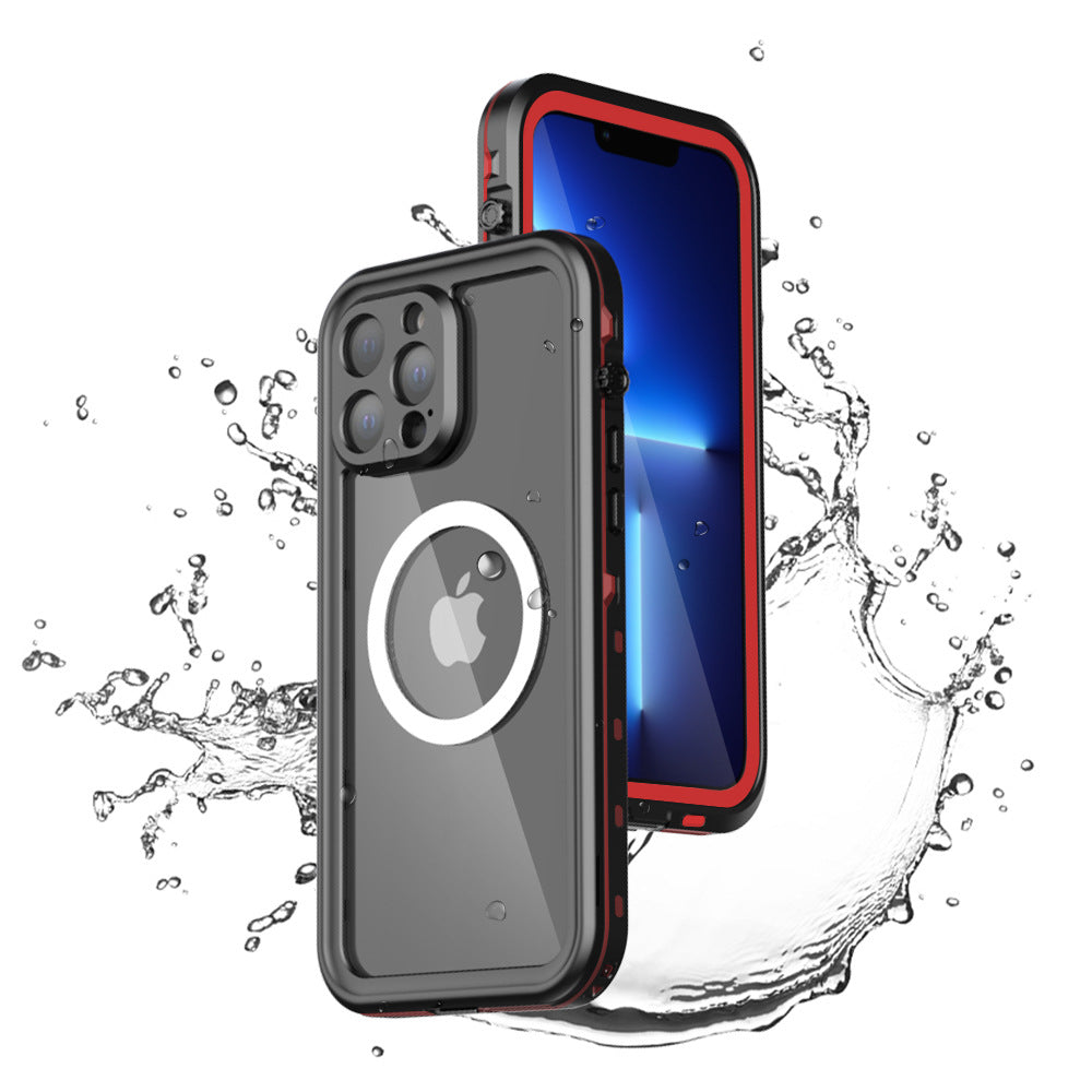 Waterproof iPhone 17 Pro Max Case with Built in Screen Protector and Camera Cover, Compatible with MagSafe
