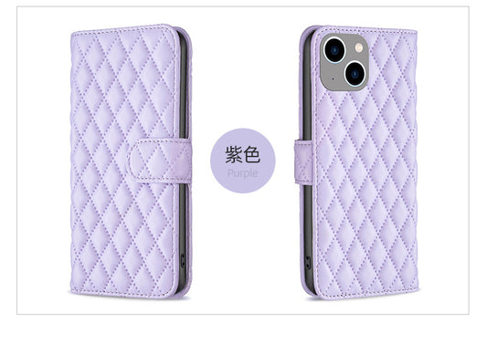 Square Flip Leather Wallet Cases 13