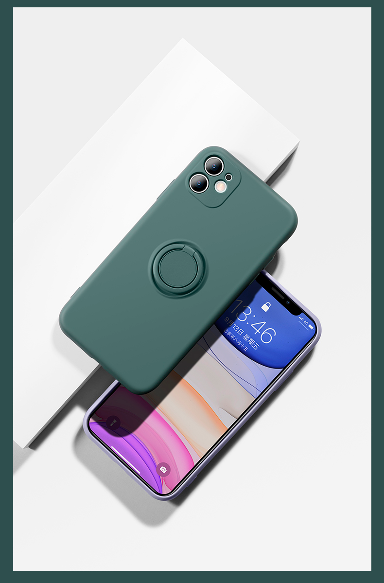 XR to 14 Max Colourful Ring Silicone  Case