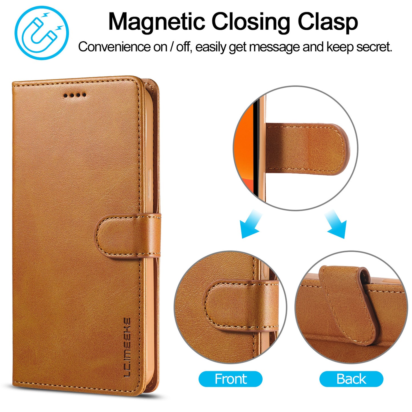 LC Flip Leather Wallet Cases