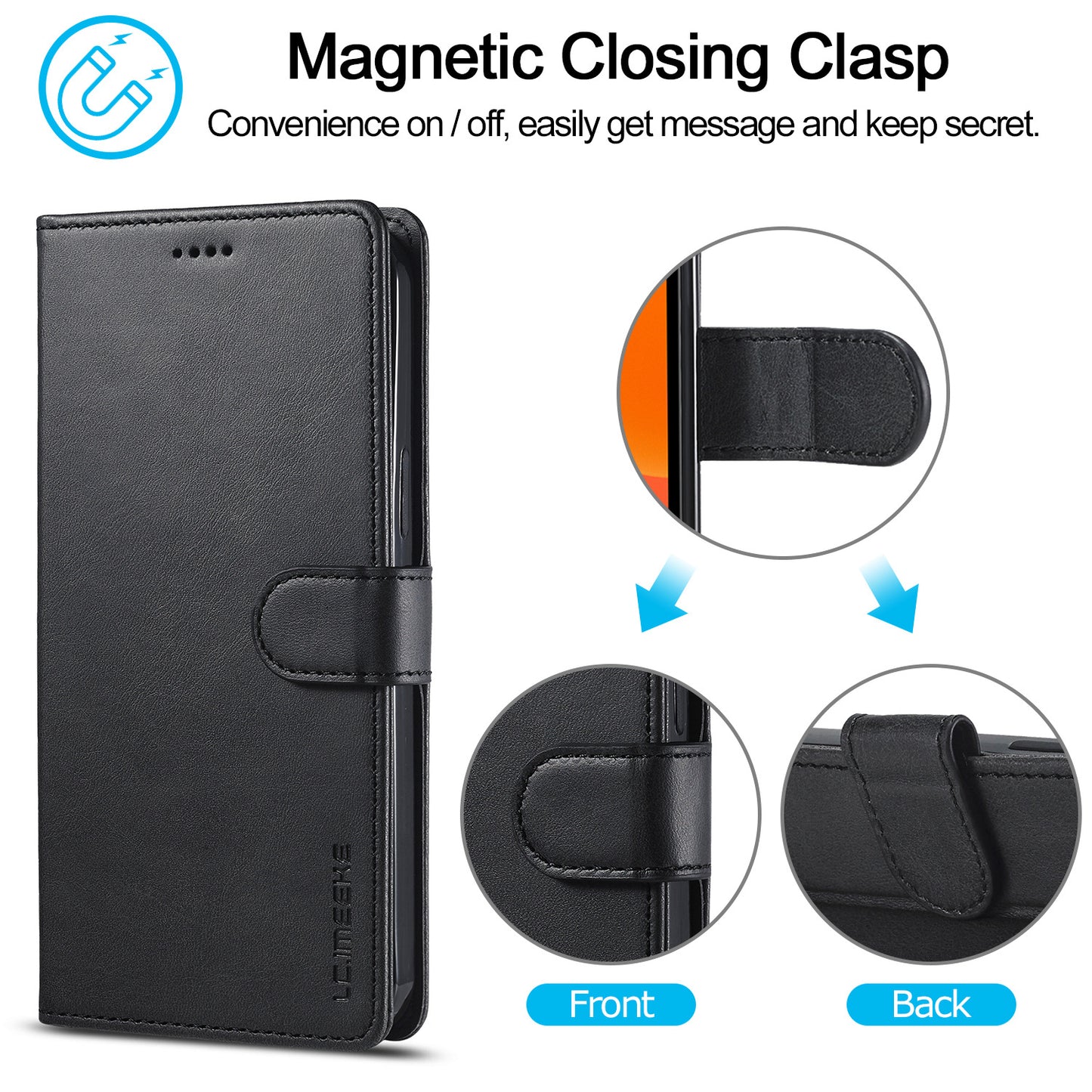 LC Flip Leather Wallet Cases