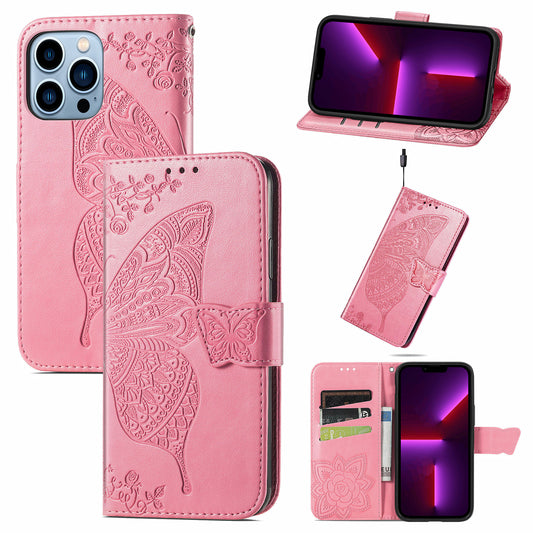iPhone Butterfly Flip Wallet Cases