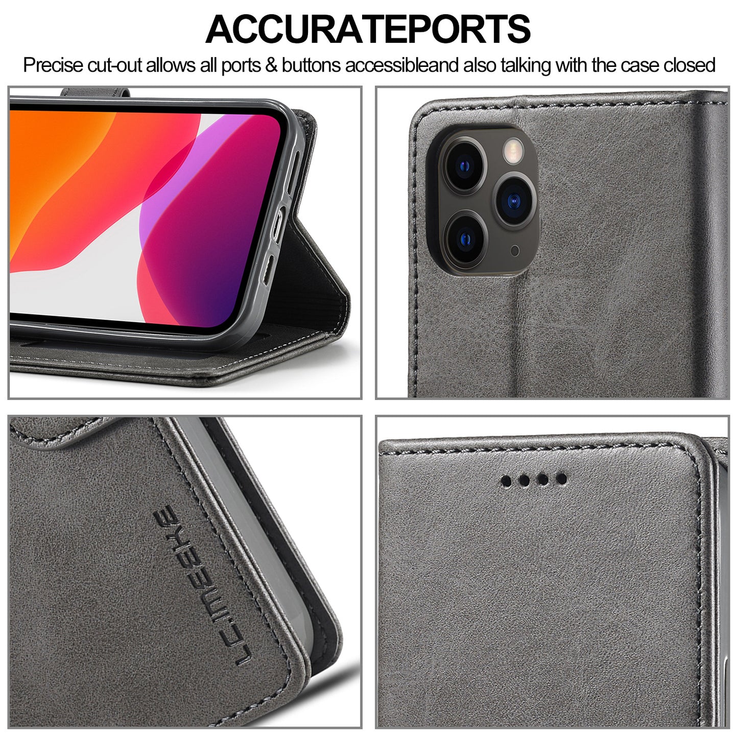 LC Flip Leather Wallet Cases