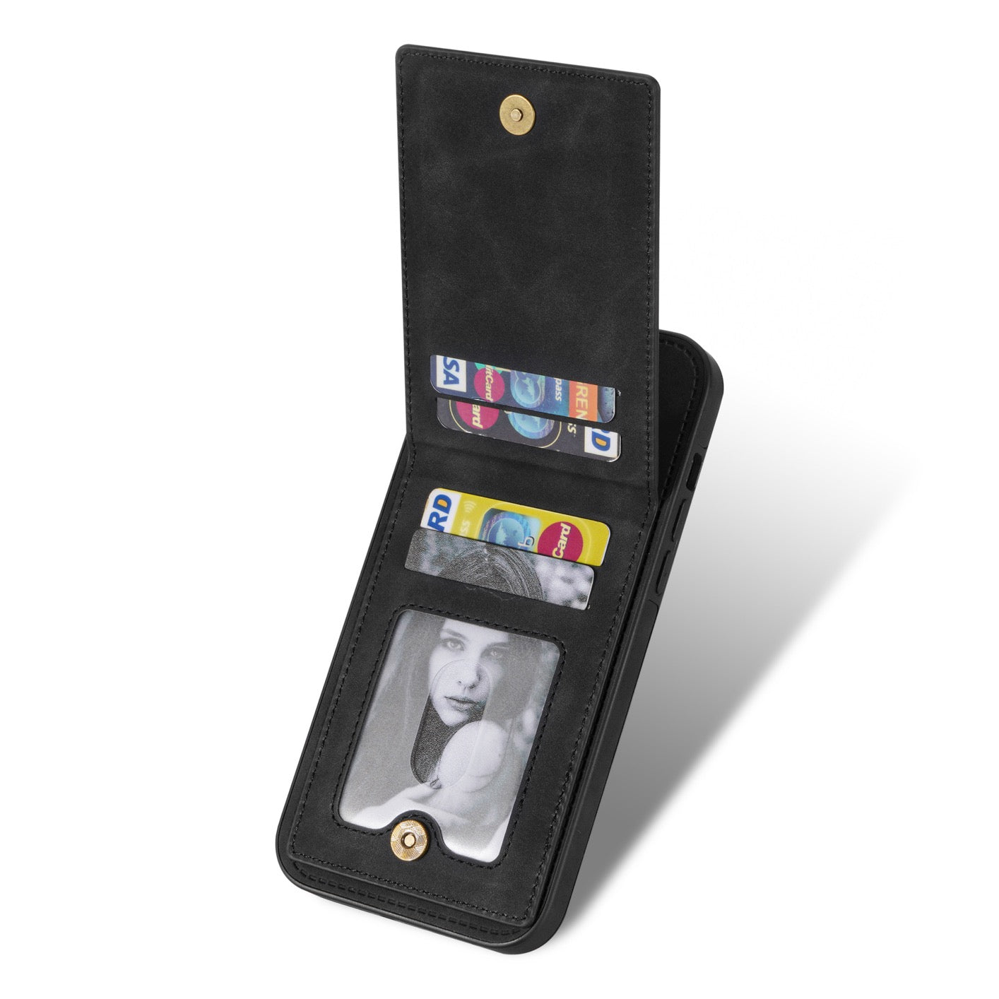 iPhone 14 Pro Max Leather Wallet Back Cover