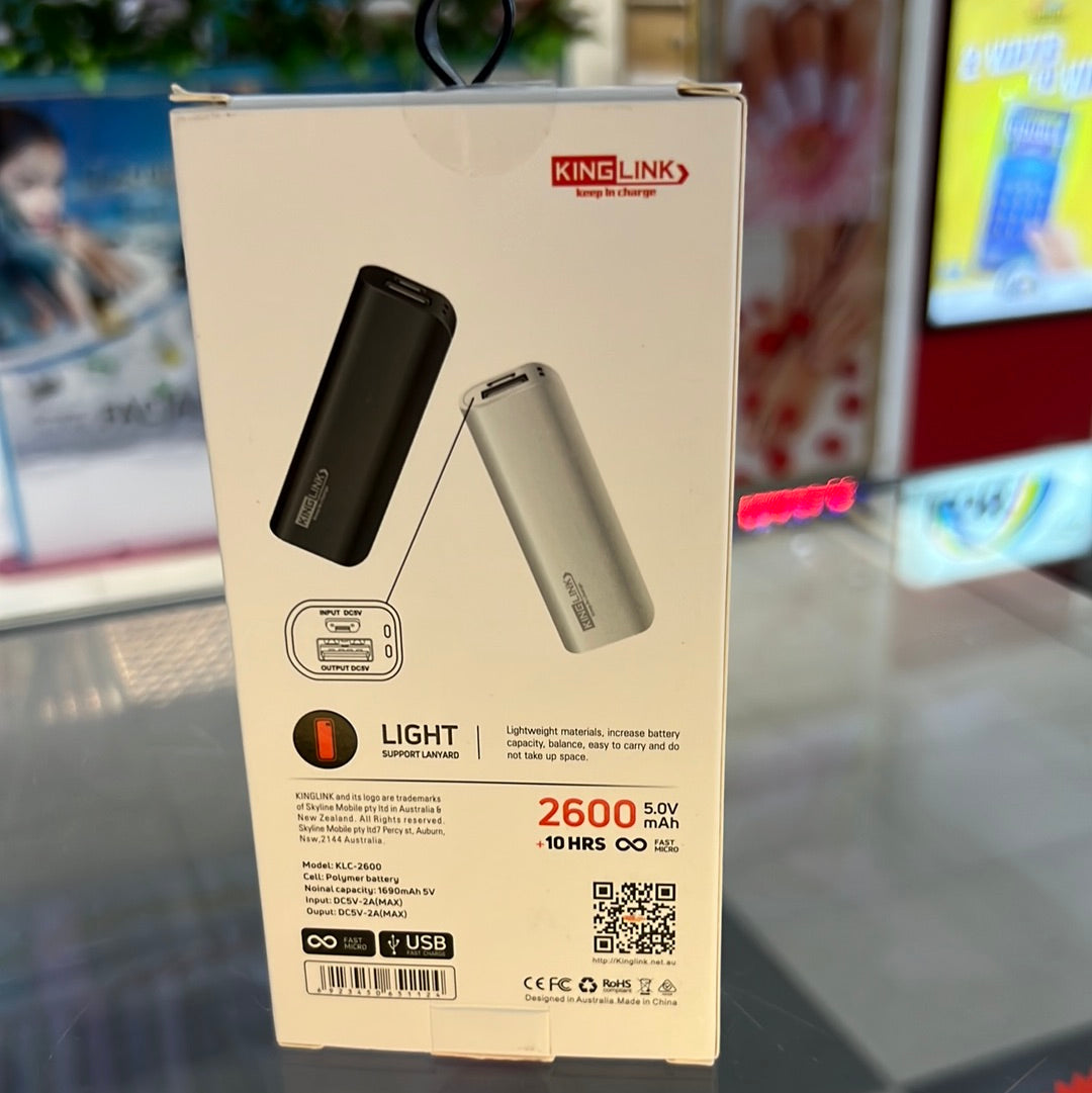 King Link 2600mAh Power Bank