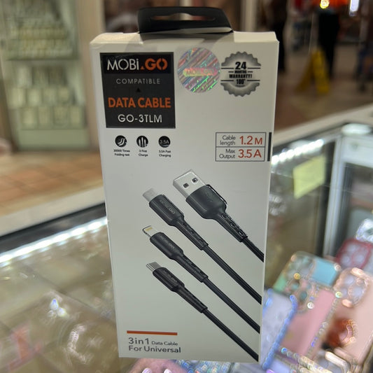 Mobi 3 in 1 Cable 1.2M GO3TLM