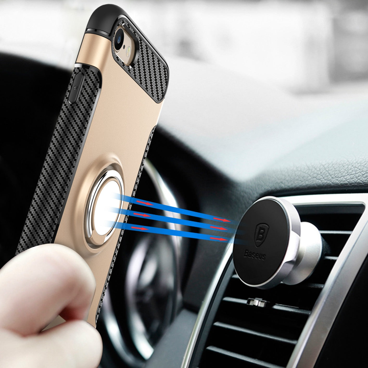 iPhone 7 Heavy Duty Cases with Ring Stand
