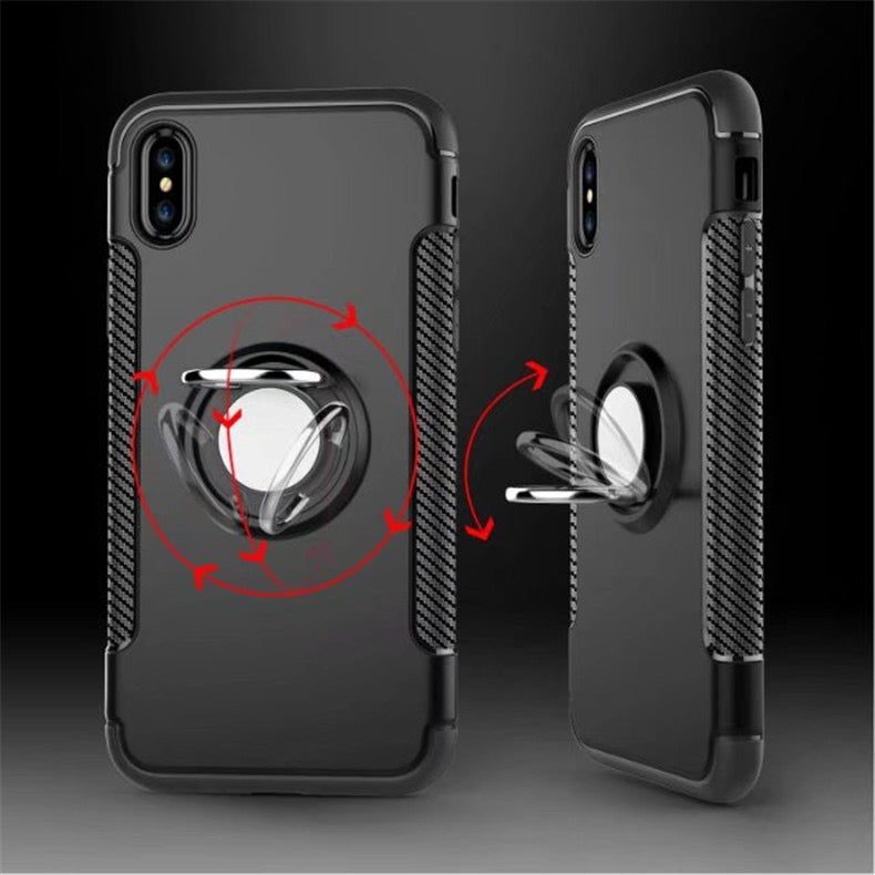 iPhone 7 Heavy Duty Cases with Ring Stand