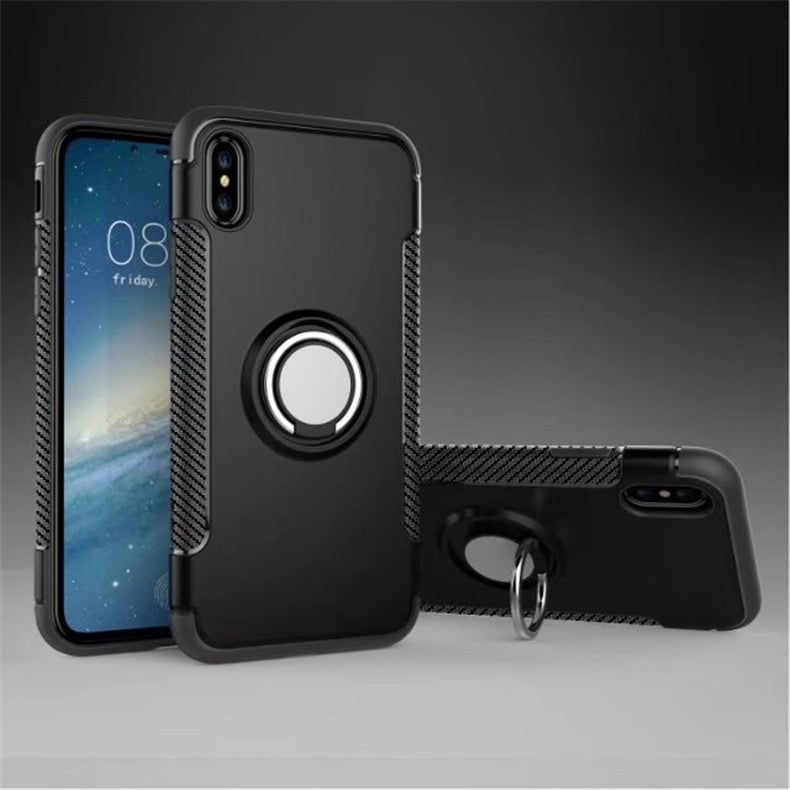 iPhone 7 Heavy Duty Cases with Ring Stand