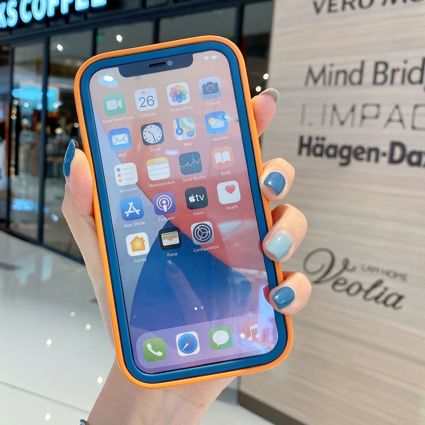 Double layer Silicone Case with Card Pocket