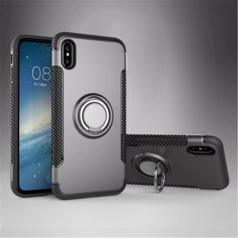 iPhone 7 Heavy Duty Cases with Ring Stand