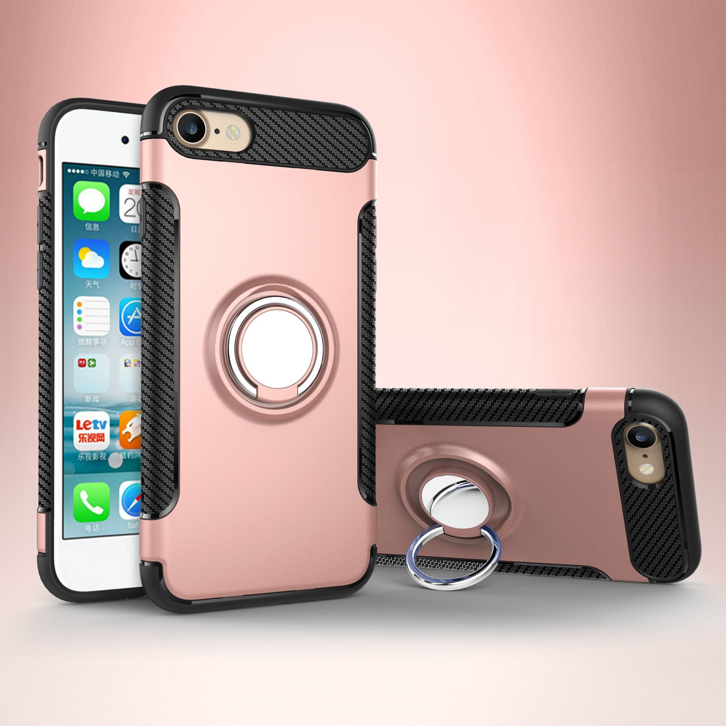 iPhone 7 Heavy Duty Cases with Ring Stand