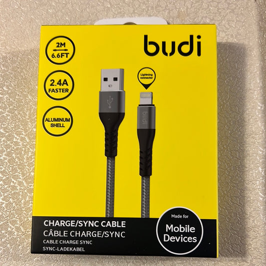 Budi Usb to Lightning Cable Aluminum Shell 2M