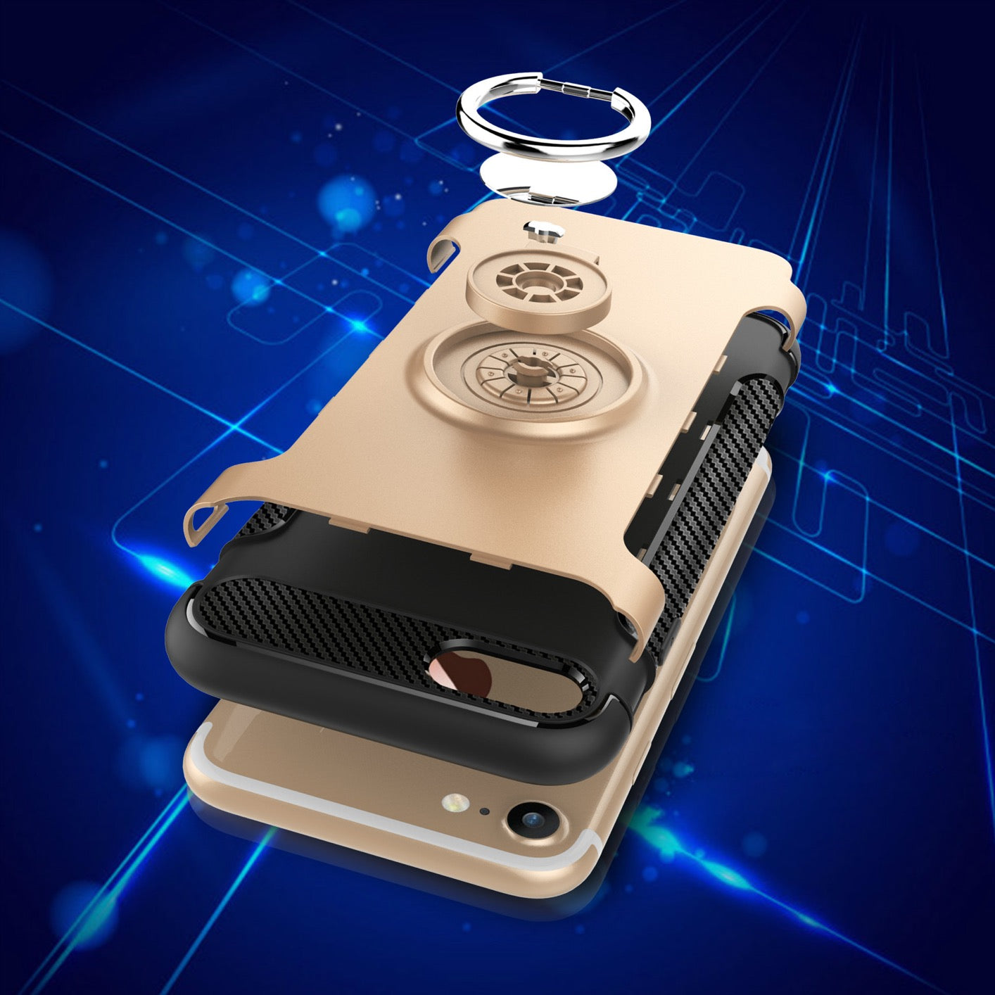 iPhone 7 Heavy Duty Cases with Ring Stand