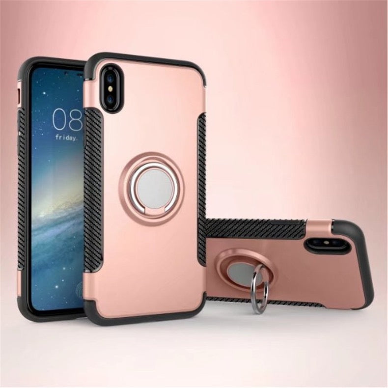 iPhone 7 Heavy Duty Cases with Ring Stand