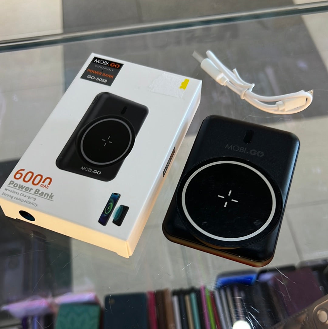 Mobi 6000mAh Wireless Charging Power Bank GO-505B