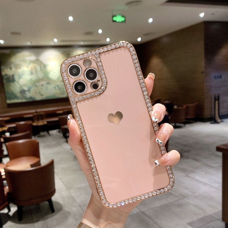 Soft Heart Case with Stone