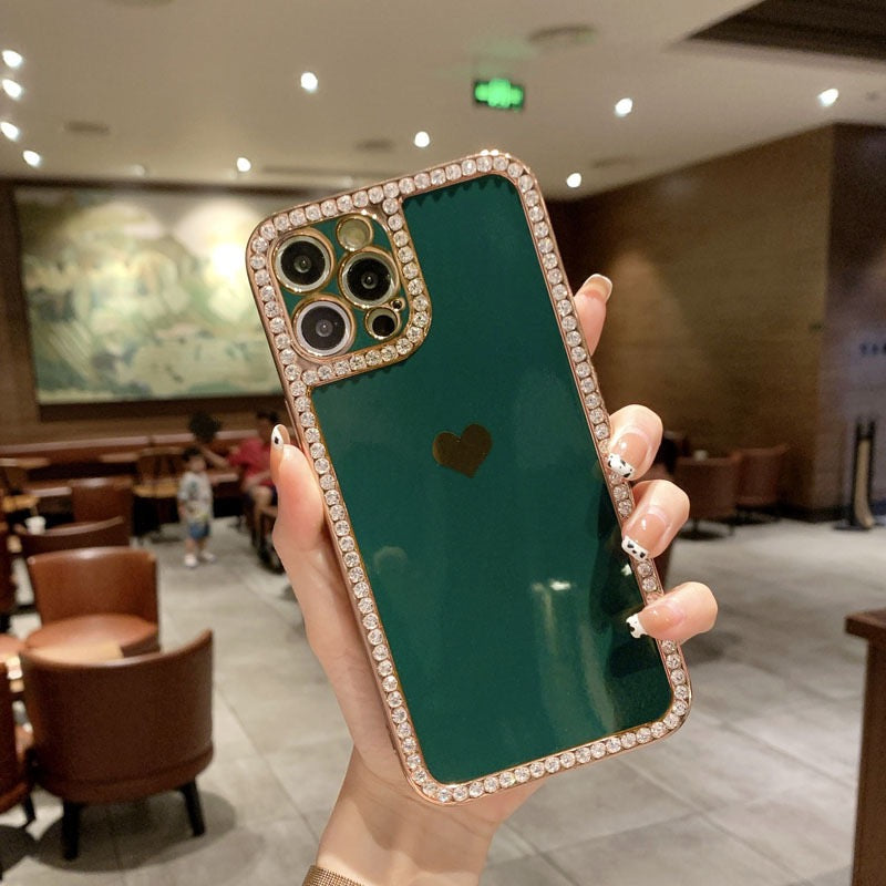 Soft Heart Case with Stone